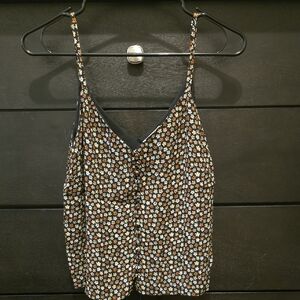 Madewell Black Floral Camisole